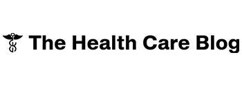 The logo for The Health Care Blog with a caduceus medical symbol to the left of the blog name in bold black text on a white background.